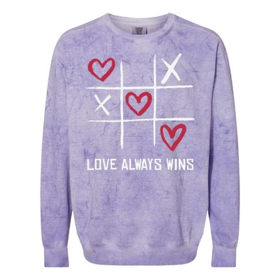 Love Always Wins Game Colorblast Crewneck Sweatshirt