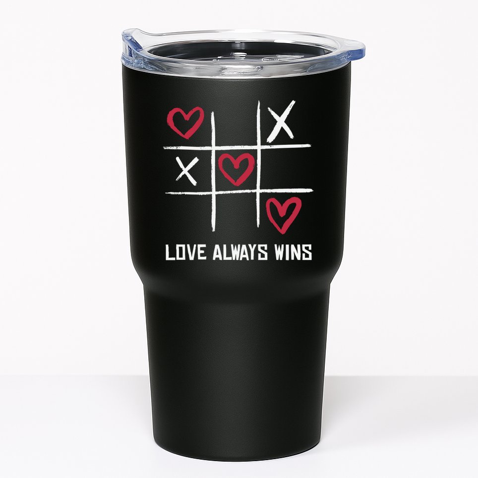 Love Always Wins Game Tumbler
