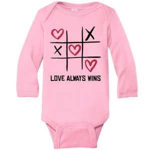 Love Always Wins Game Baby Long Sleeve Bodysuit