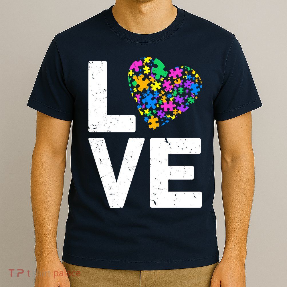 Love Autism Heart T-Shirt