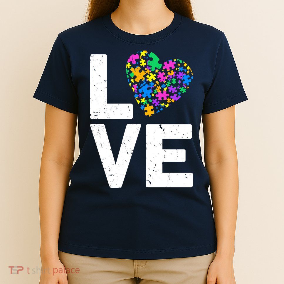 Love Autism Heart T-Shirt