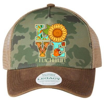 Love Autumn Fall #Teacher Life Legacy Tie Dye Trucker Hat
