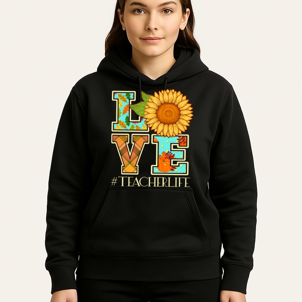 Love Autumn Fall #Teacher Life Hoodie