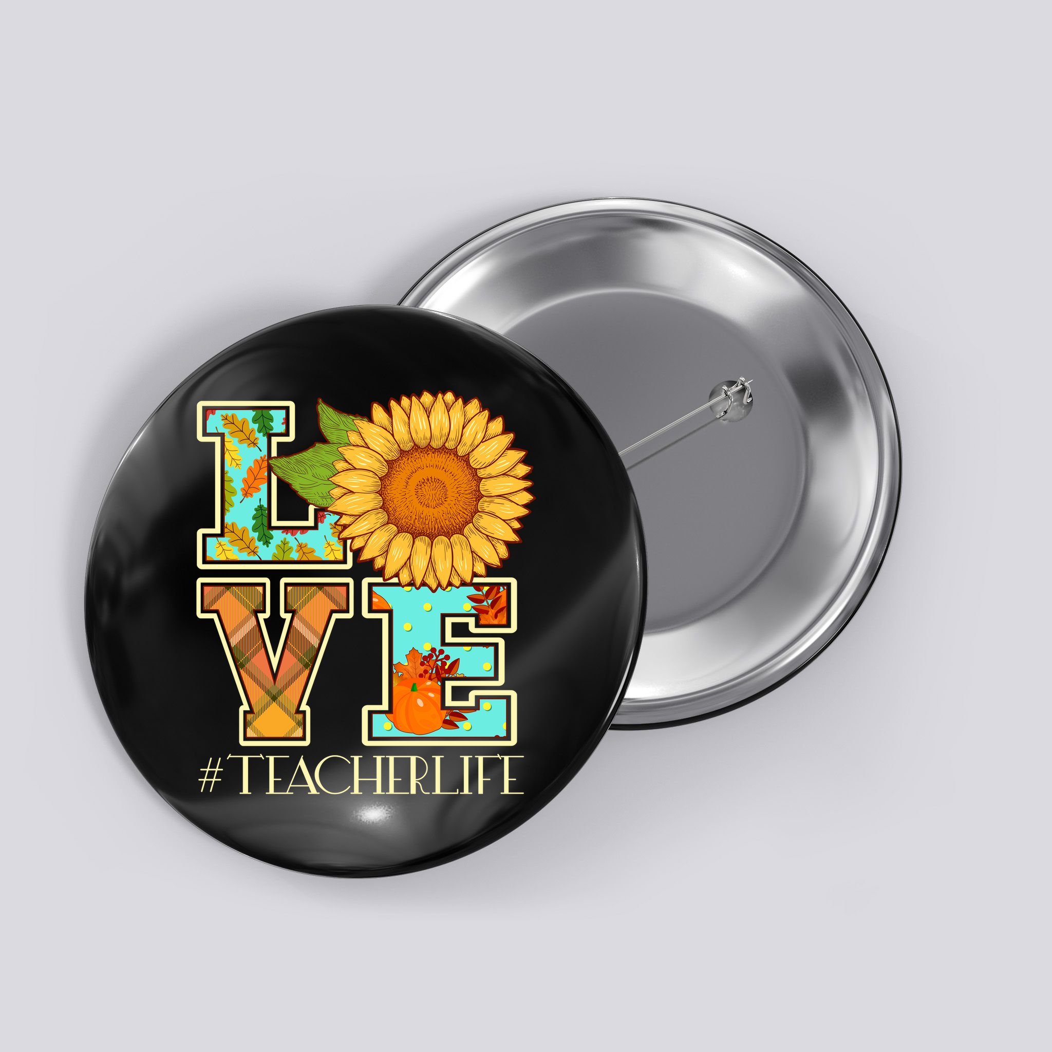 Love Autumn Fall #Teacher Life Button