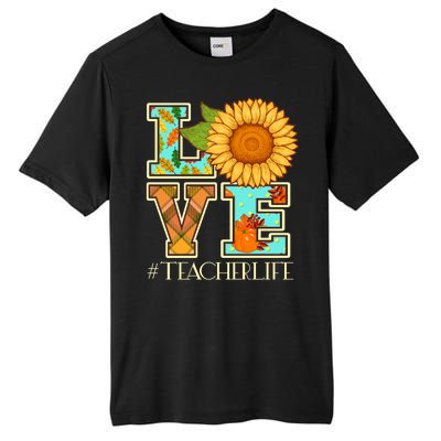 Love Autumn Fall #Teacher Life Tall Fusion ChromaSoft Performance T-Shirt