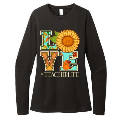 Love Autumn Fall #Teacher Life Womens CVC Long Sleeve Shirt