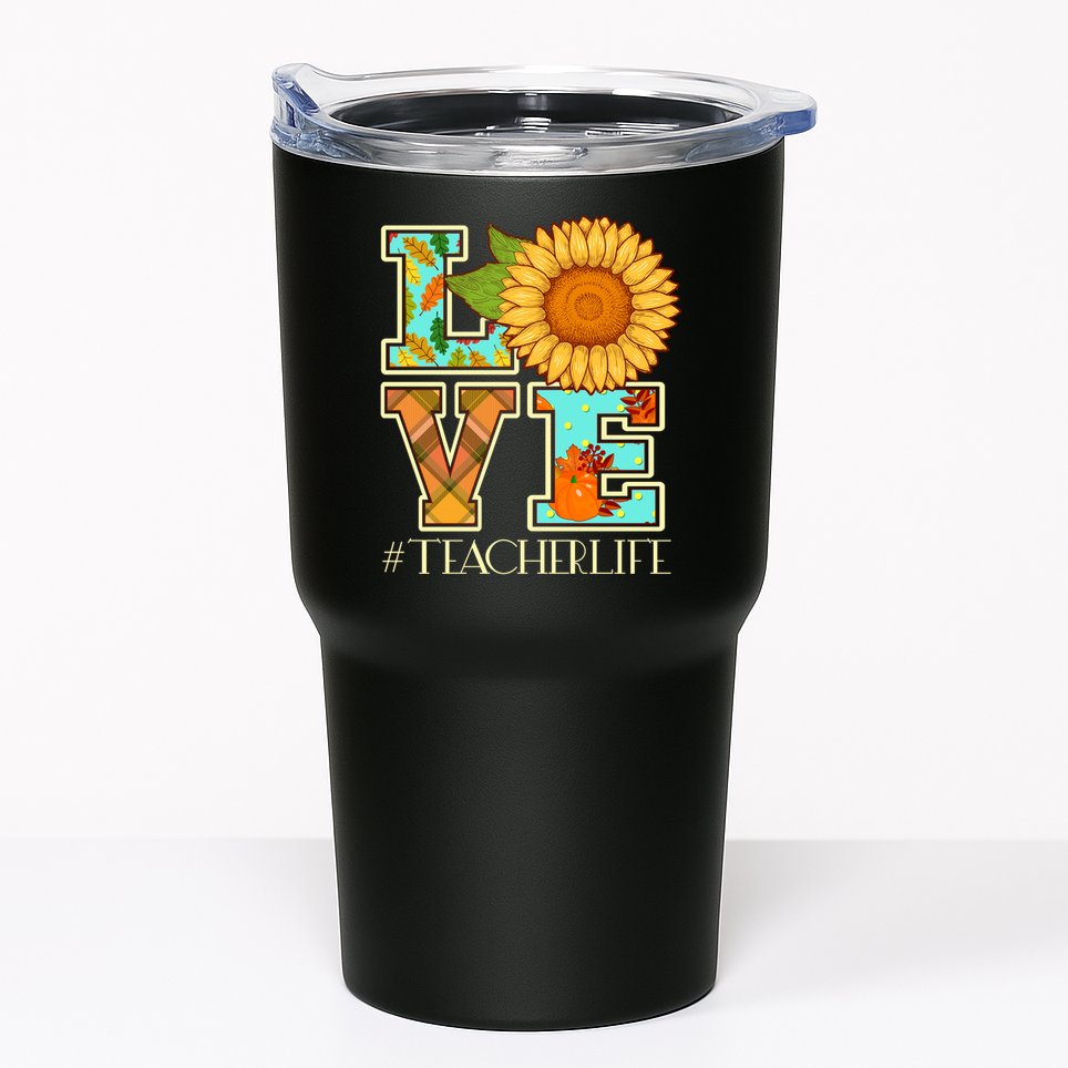 Love Autumn Fall #Teacher Life Tumbler