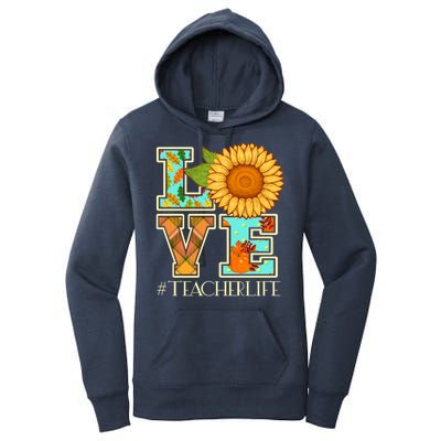 Love Autumn Fall #Teacher Life Women's Pullover Hoodie