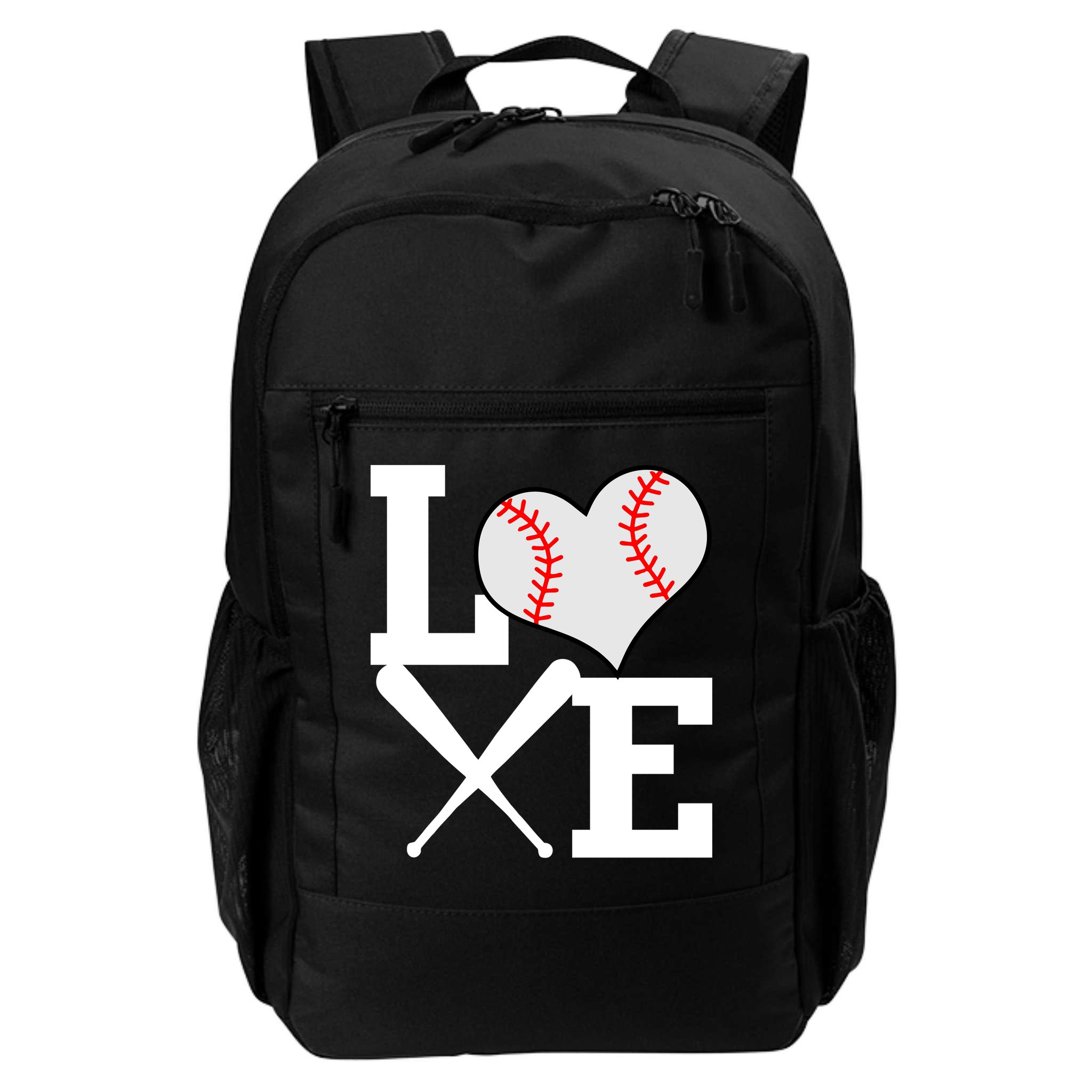 Love Baseball Heart Graphic Backpack