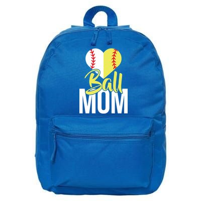 Love Baseball Mom  16 in Basic Backpack