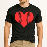 Love Baseball Red Heart Cooling Performance Crew T-Shirt