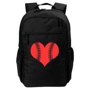 Love Baseball Red Heart Daily Commute Backpack