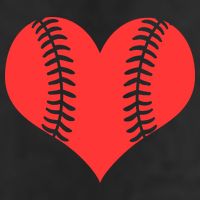 Love Baseball Red Heart 11oz C Handle Ceramic Mug