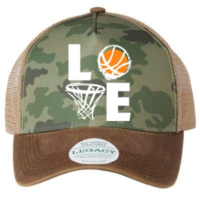 Love Basketball Hoop Legacy Tie Dye Trucker Hat