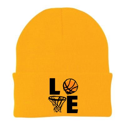 Love Basketball Hoop Knit Cap Winter Beanie