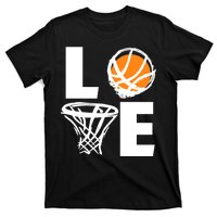 Love Basketball Hoop T-Shirt