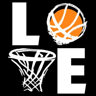 Love Basketball Hoop T-Shirt
