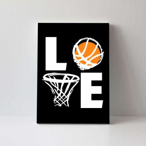 Love Basketball Hoop Canvas