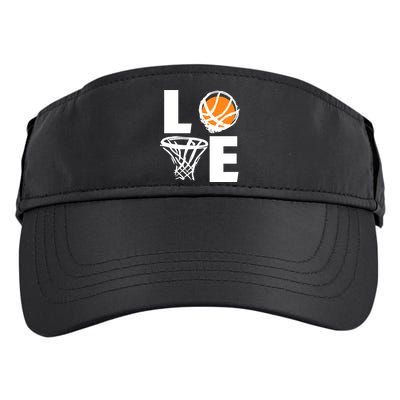 Love Basketball Hoop Adult Drive Performance Visor