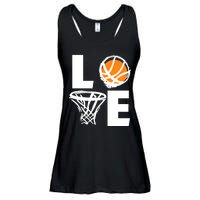 Love Basketball Hoop Ladies Essential Flowy Tank