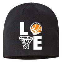 Love Basketball Hoop Sustainable Beanie