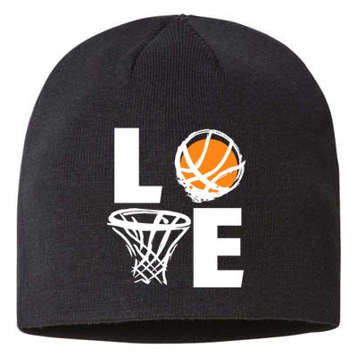 Love Basketball Hoop Sustainable Beanie