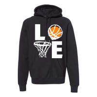 Love Basketball Hoop Premium Hoodie