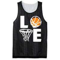 Love Basketball Hoop Mesh Reversible Basketball Jersey Tank