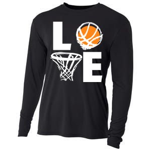 Love Basketball Hoop Cooling Performance Long Sleeve Crew