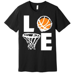 Love Basketball Hoop Premium T-Shirt