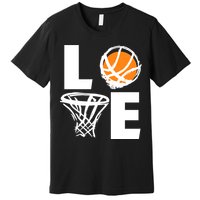 Love Basketball Hoop Premium T-Shirt