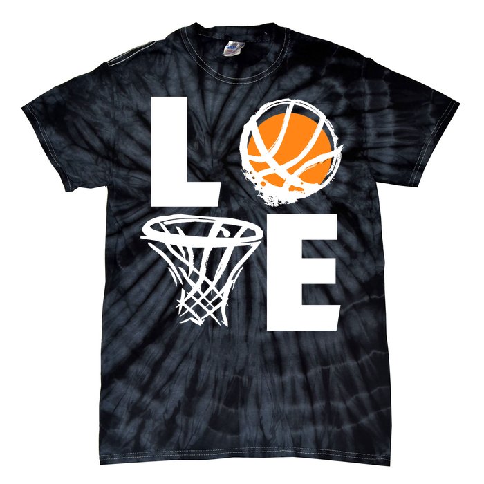 Love Basketball Hoop Tie-Dye T-Shirt