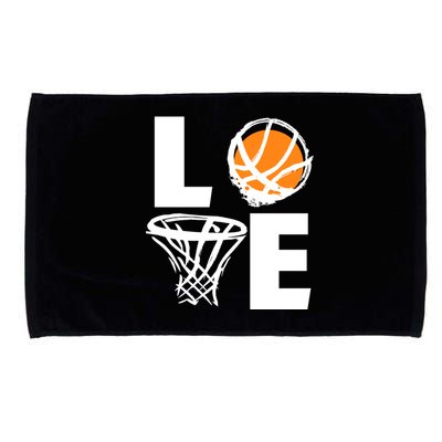 Love Basketball Hoop Microfiber Hand Towel