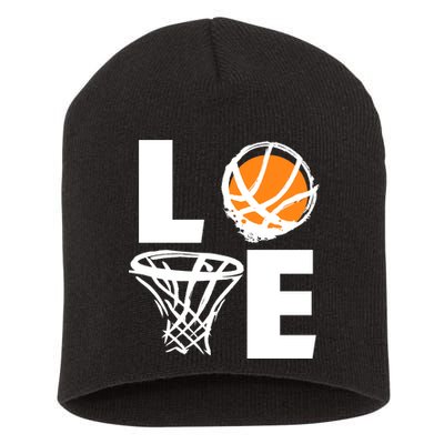 Love Basketball Hoop Short Acrylic Beanie