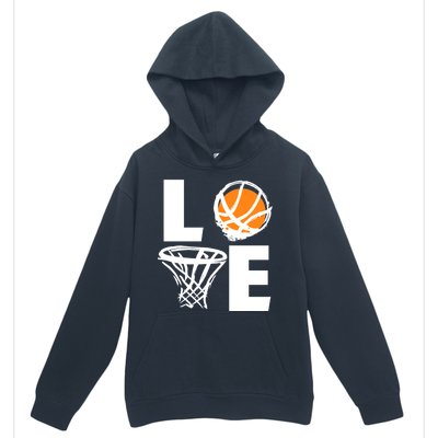 Love Basketball Hoop Urban Pullover Hoodie