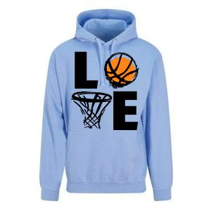 Love Basketball Hoop Unisex Surf Hoodie