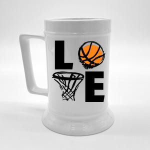 Love Basketball Hoop Beer Stein