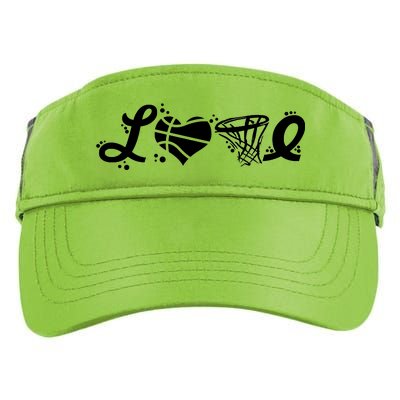 Love Basketball Symbols  Adult Drive Performance Visor