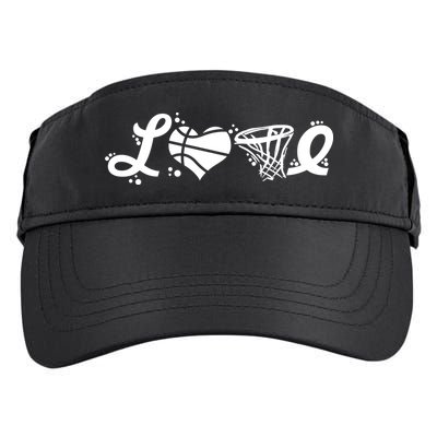 Love Basketball Symbols  Adult Drive Performance Visor