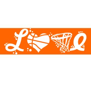 Love Basketball Symbols  Bumper Sticker