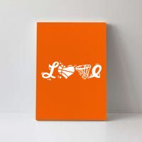 Love Basketball Symbols  Canvas