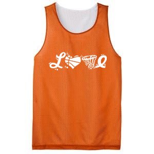 Love Basketball Symbols  Mesh Reversible Basketball Jersey Tank