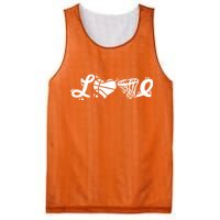 Love Basketball Symbols  Mesh Reversible Basketball Jersey Tank