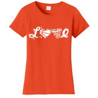 Love Basketball Symbols  Women's T-Shirt