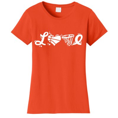 Love Basketball Symbols  Women's T-Shirt