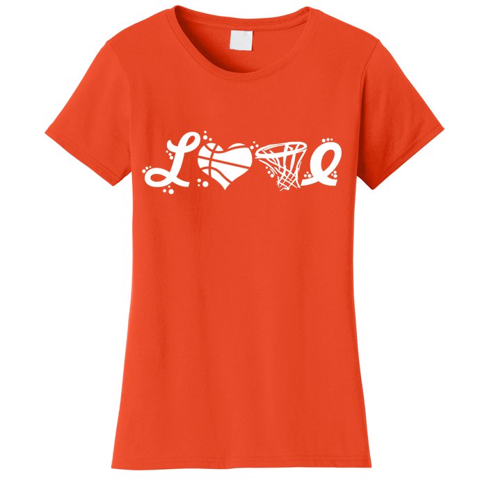 Love Basketball Symbols  Women's T-Shirt