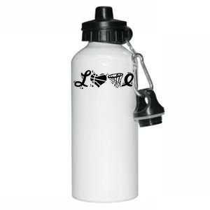 Love Basketball Symbols  Aluminum Water Bottle