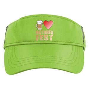 Love Beer Ocktoberfest Adult Drive Performance Visor