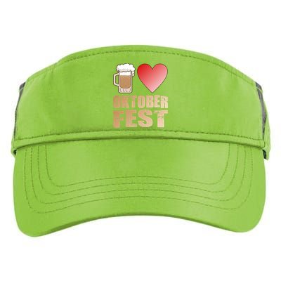 Love Beer Ocktoberfest Adult Drive Performance Visor