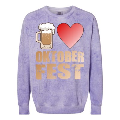 Love Beer Ocktoberfest Colorblast Crewneck Sweatshirt